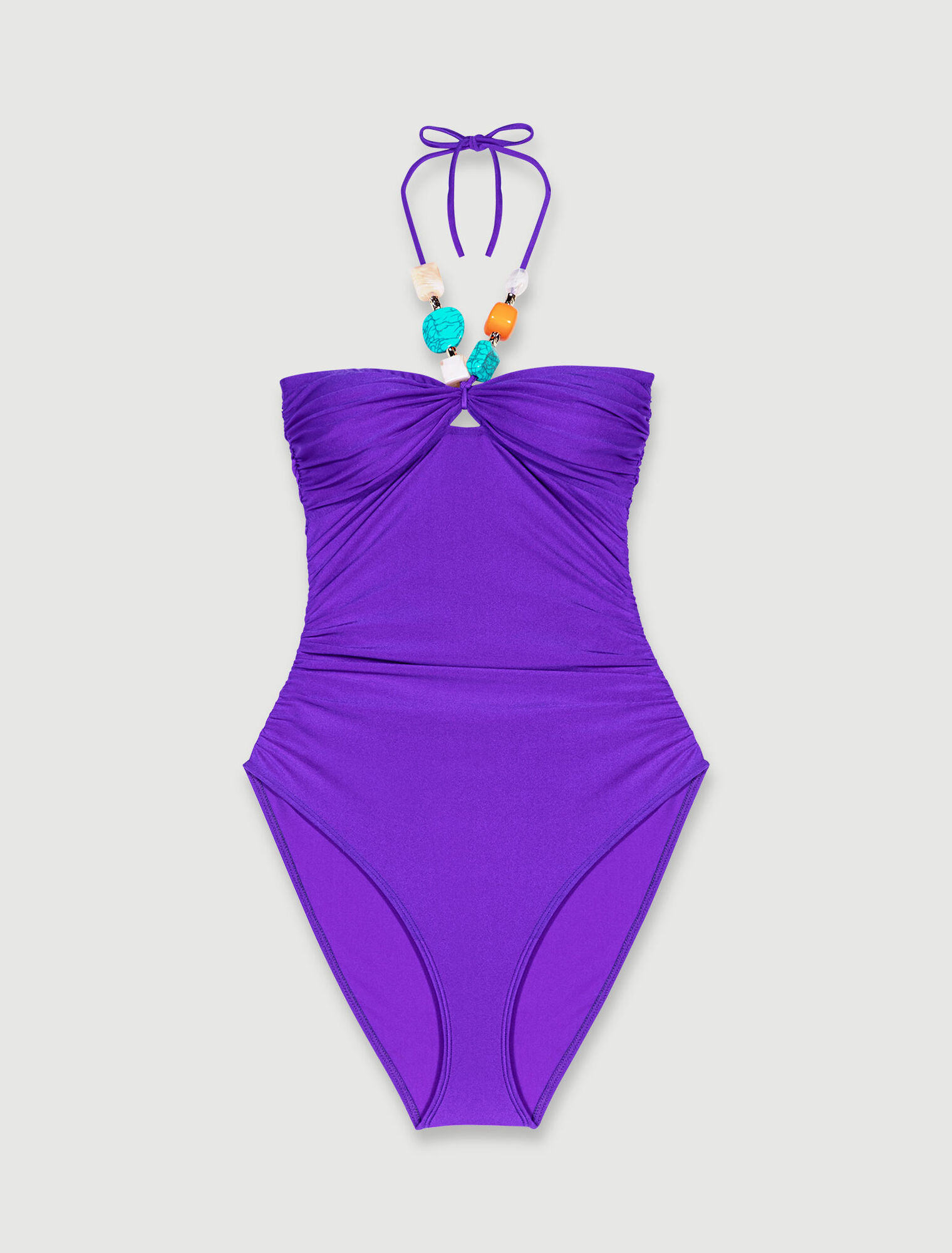 One-piece swimsuit with jewellery