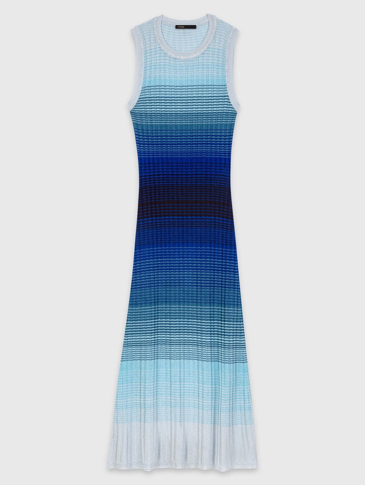 Ombr&eacute; knit maxi dress