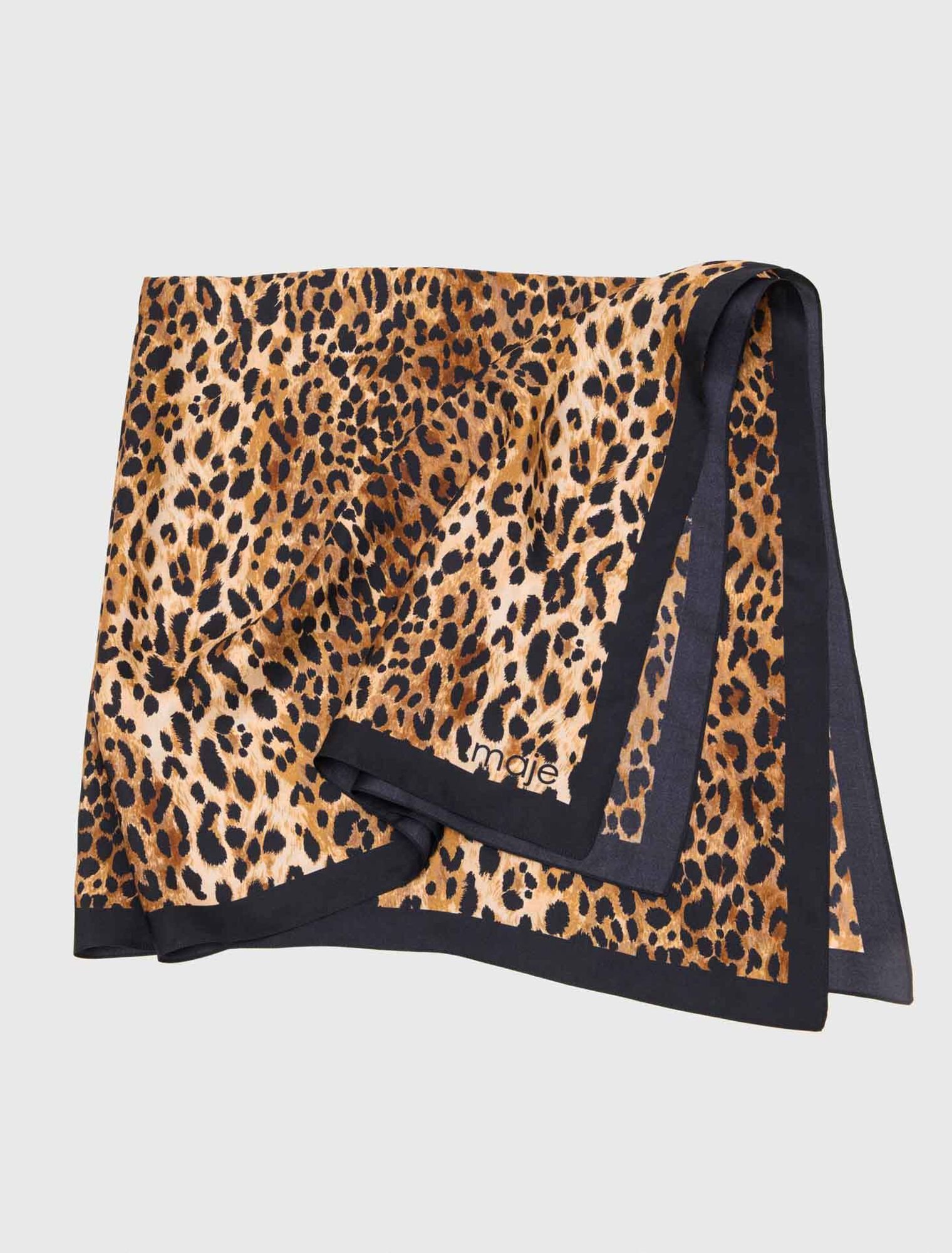 Leopard print square