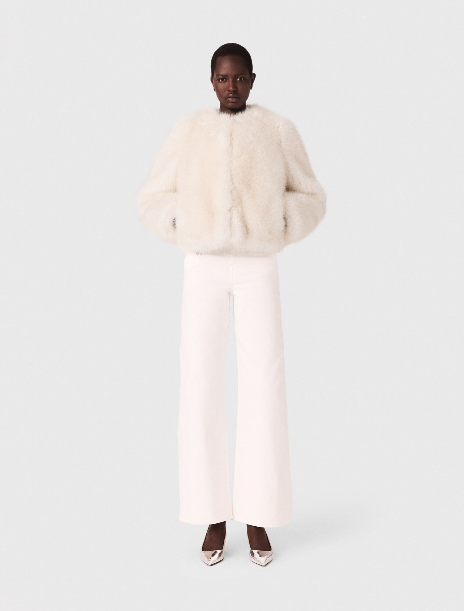 Short faux fur jacket