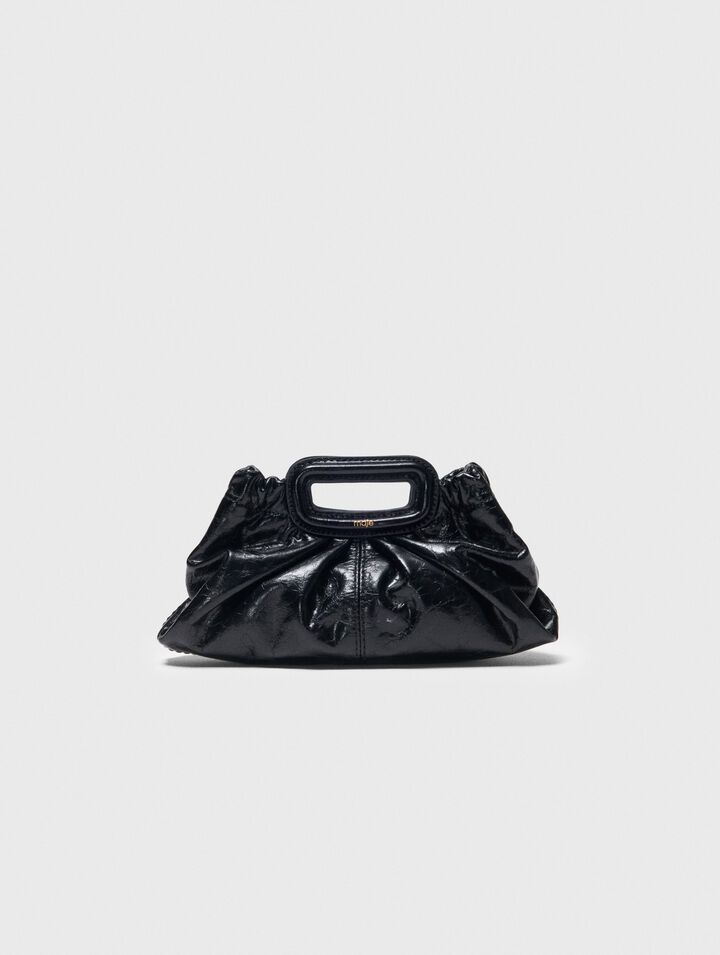 Crackled leather mini clutch Crackled leather mini clutch