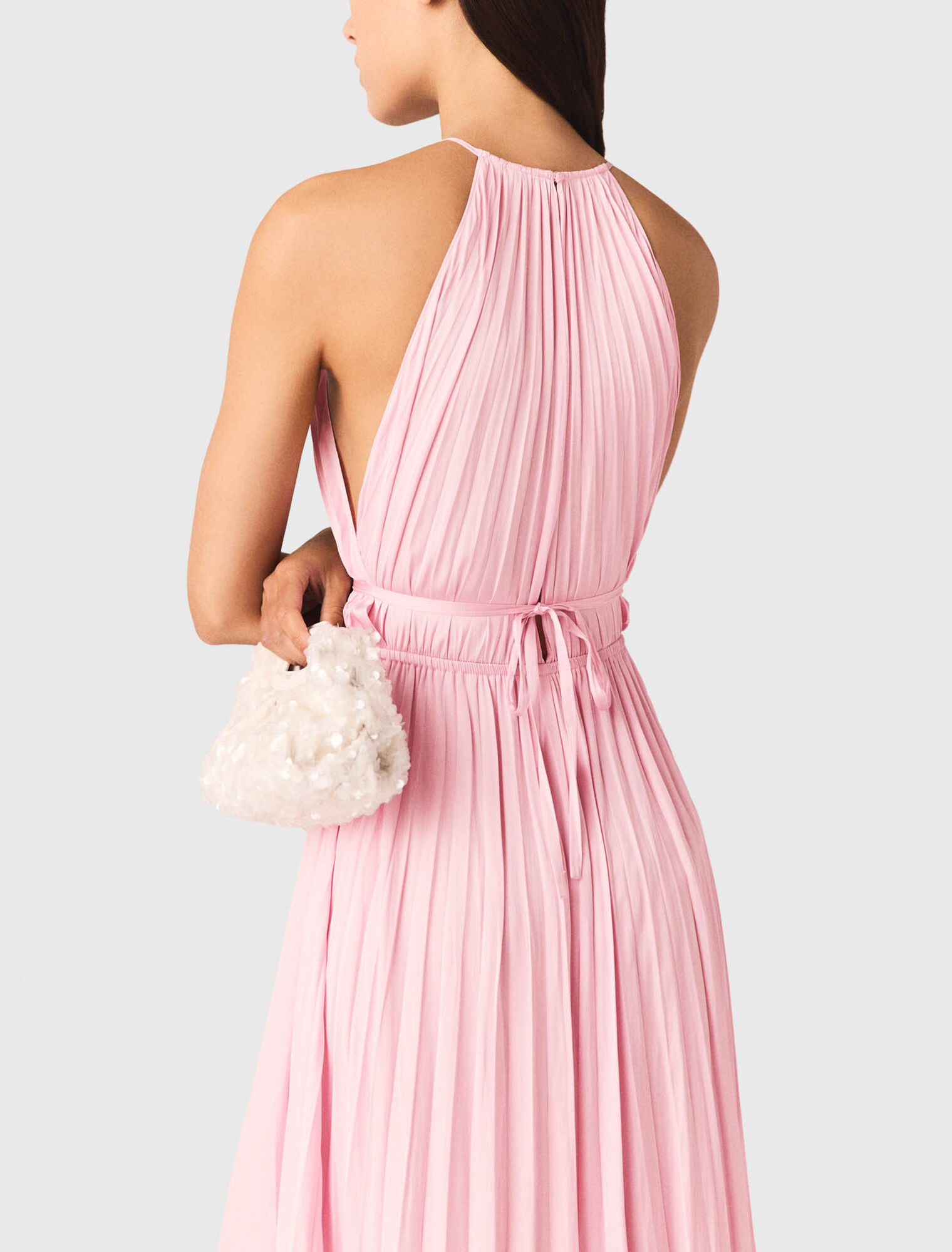 Pleated maxi dress