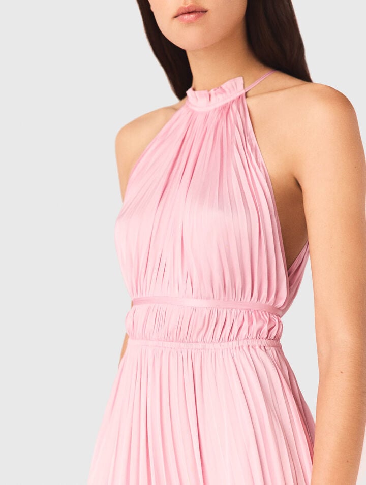 Pleated maxi dress