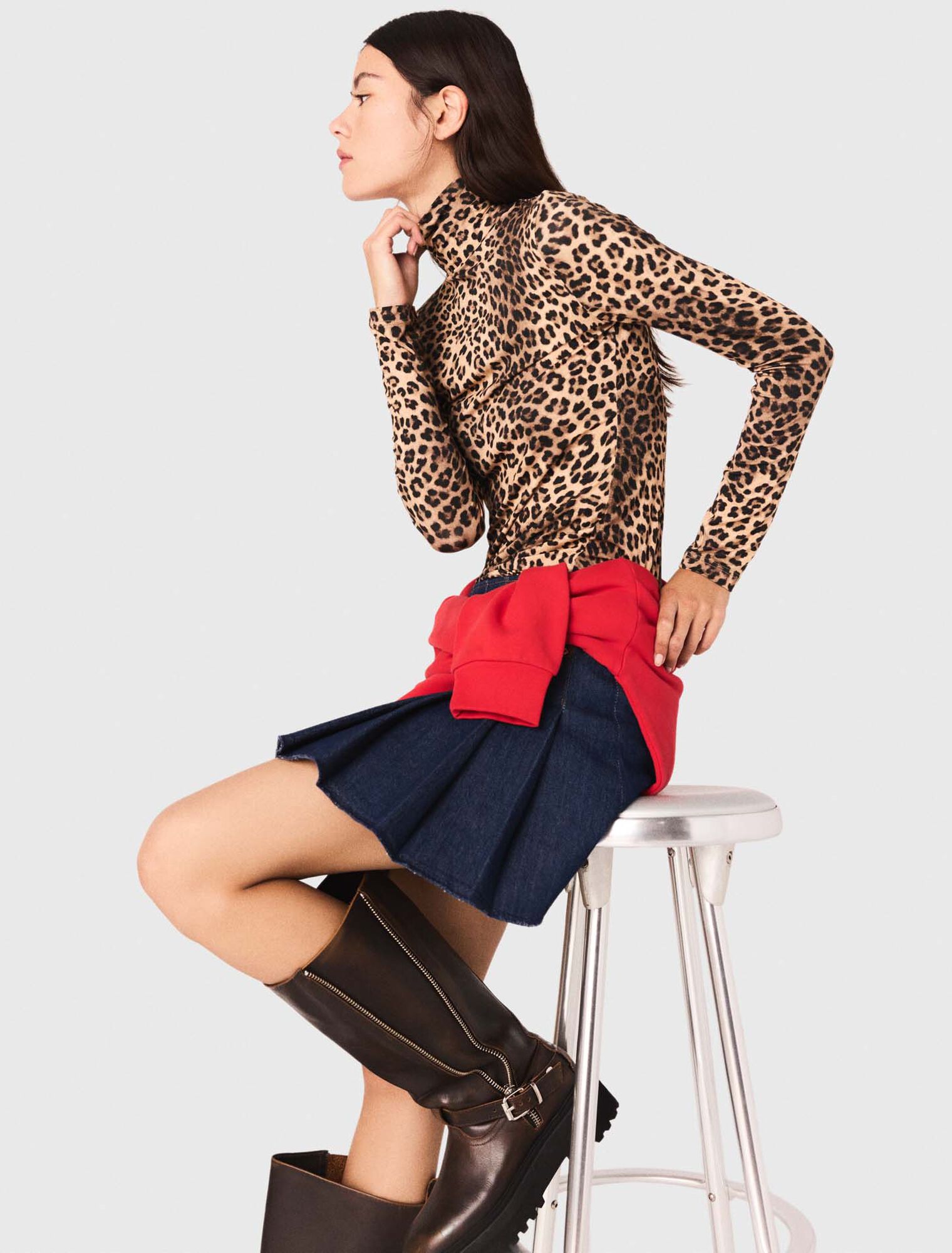 Leopard print T-shirt