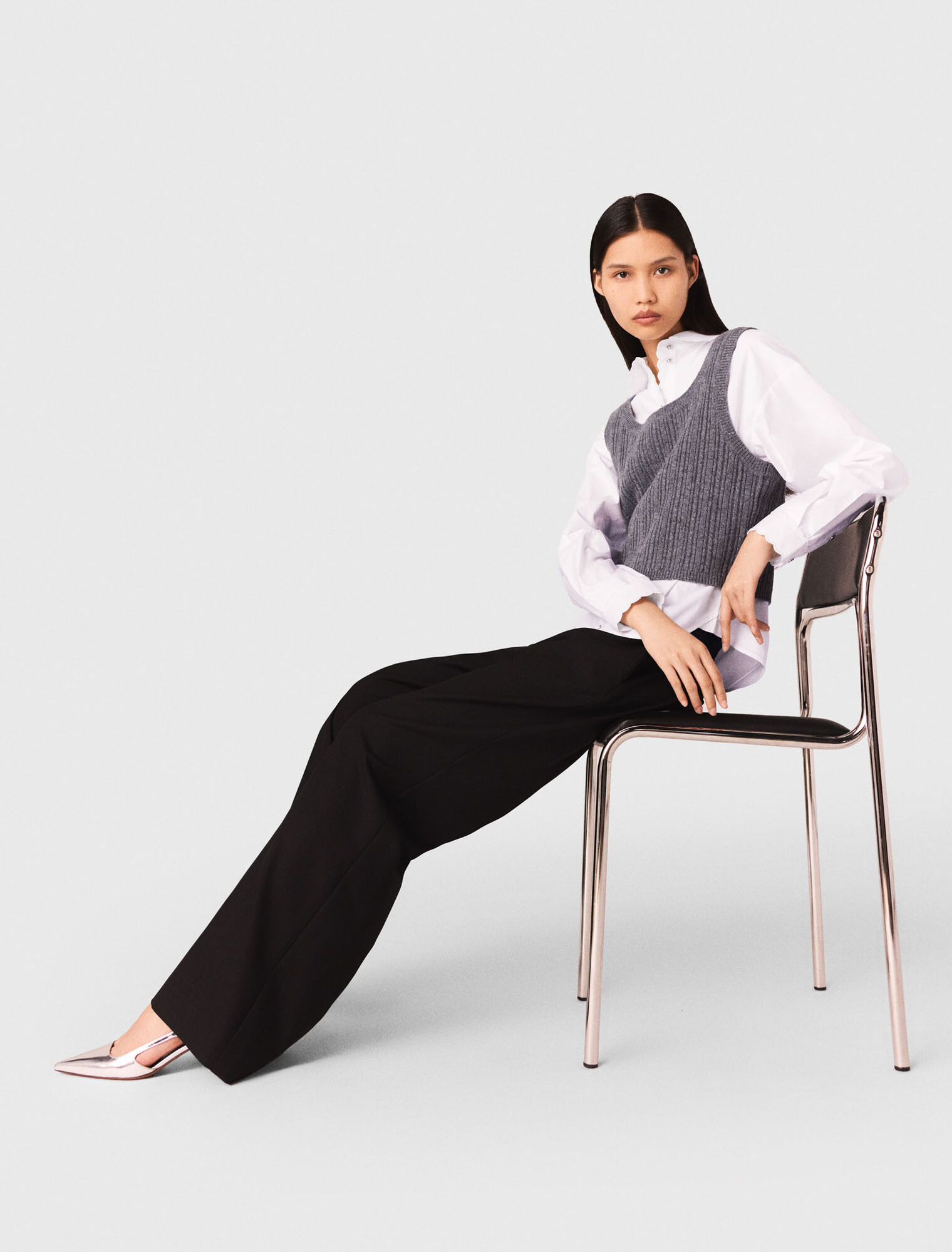 Wide-leg suit trousers Wide-leg suit trousers