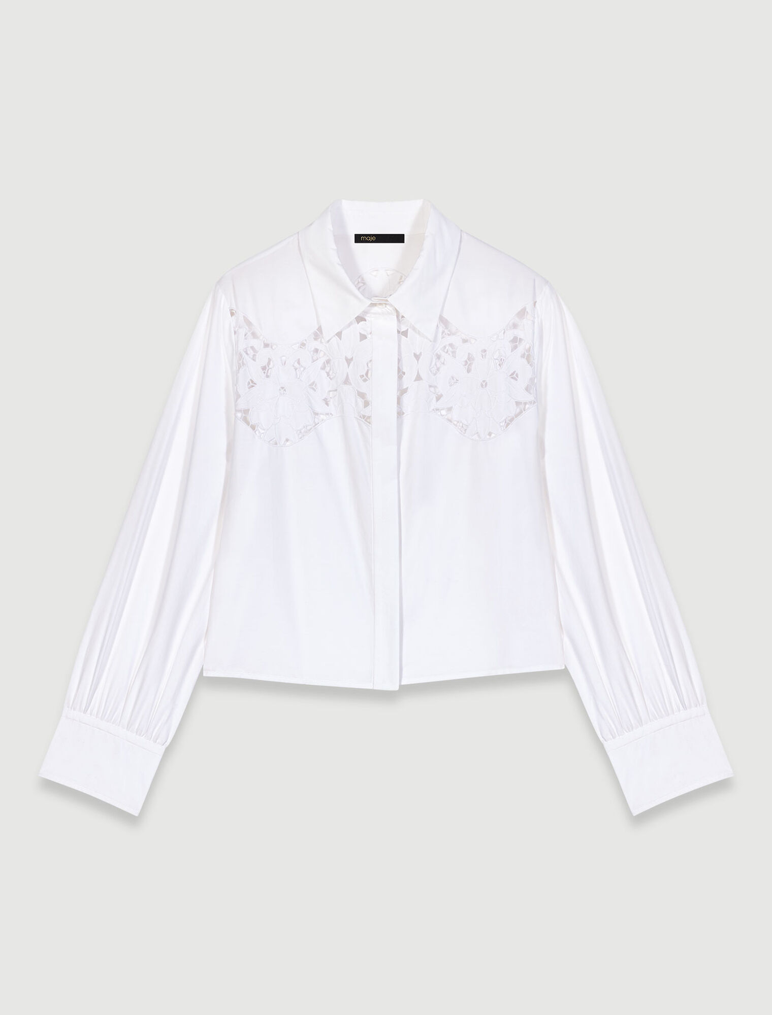 Openwork cotton shirt