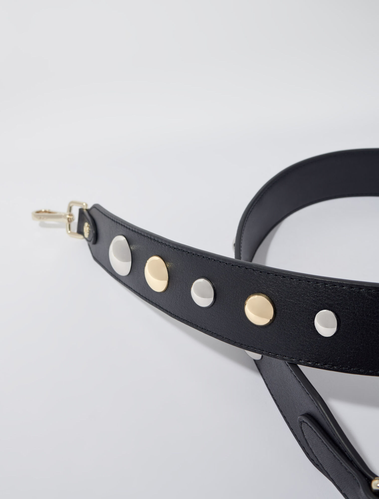 Studded leather strap