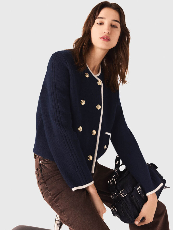 Structured knit jacket Structured knit jacket