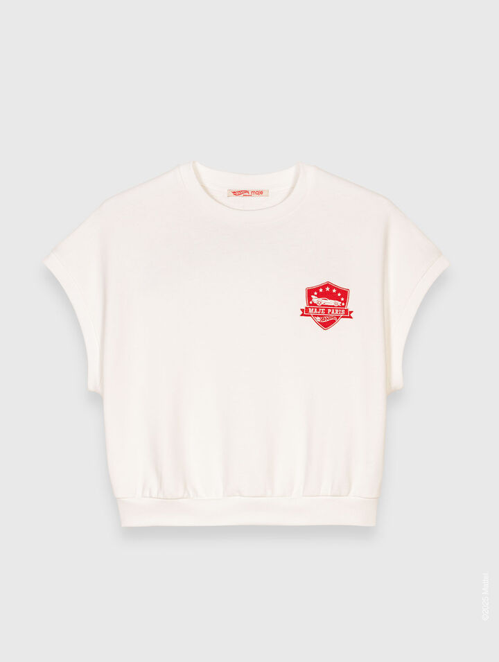 Embroidered logo crop sweatshirt Embroidered logo crop sweatshirt
