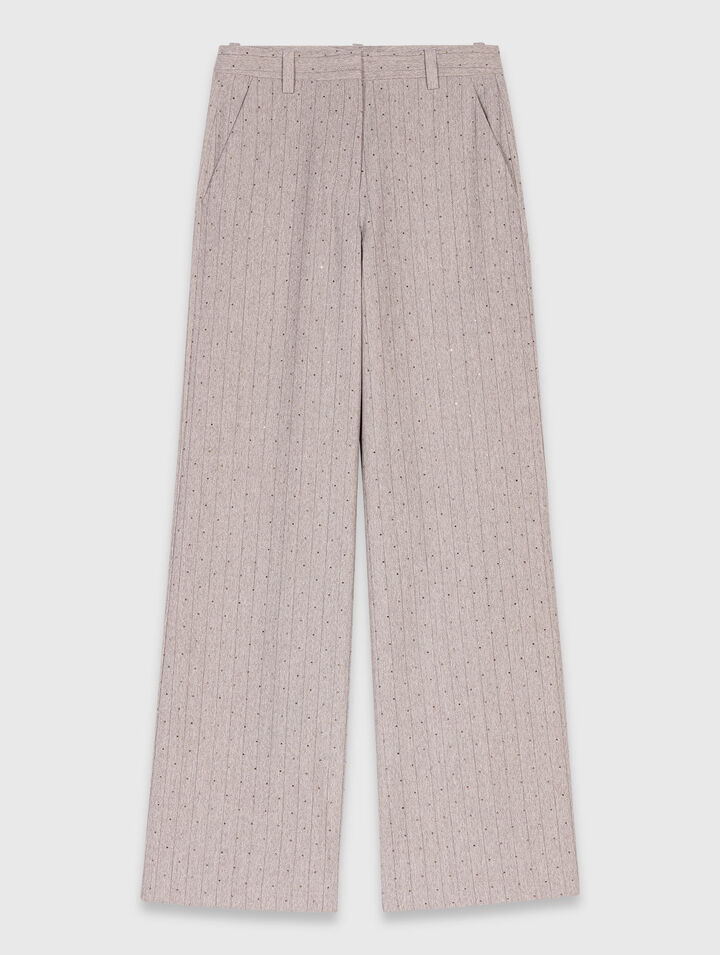 Rhinestone suit trousers
