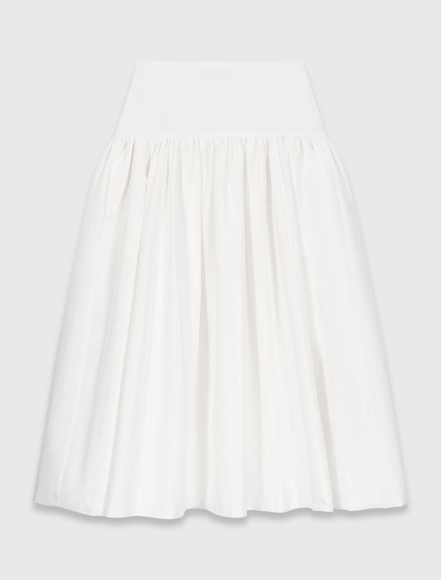 Long taffeta skirt