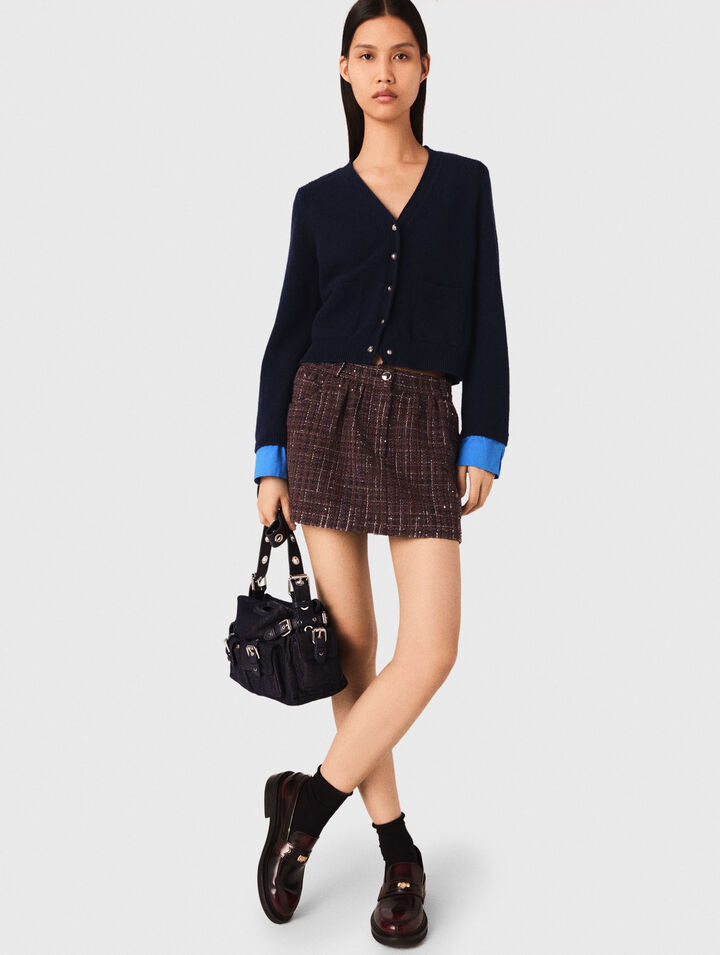 Cardigan with removable details