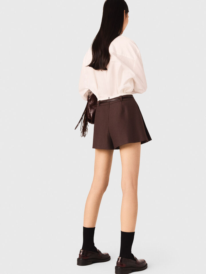 Pleated skort