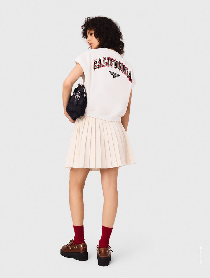 Embroidered logo crop sweatshirt Embroidered logo crop sweatshirt