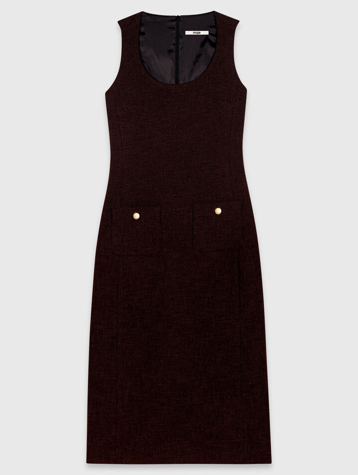 Midi tweed dress