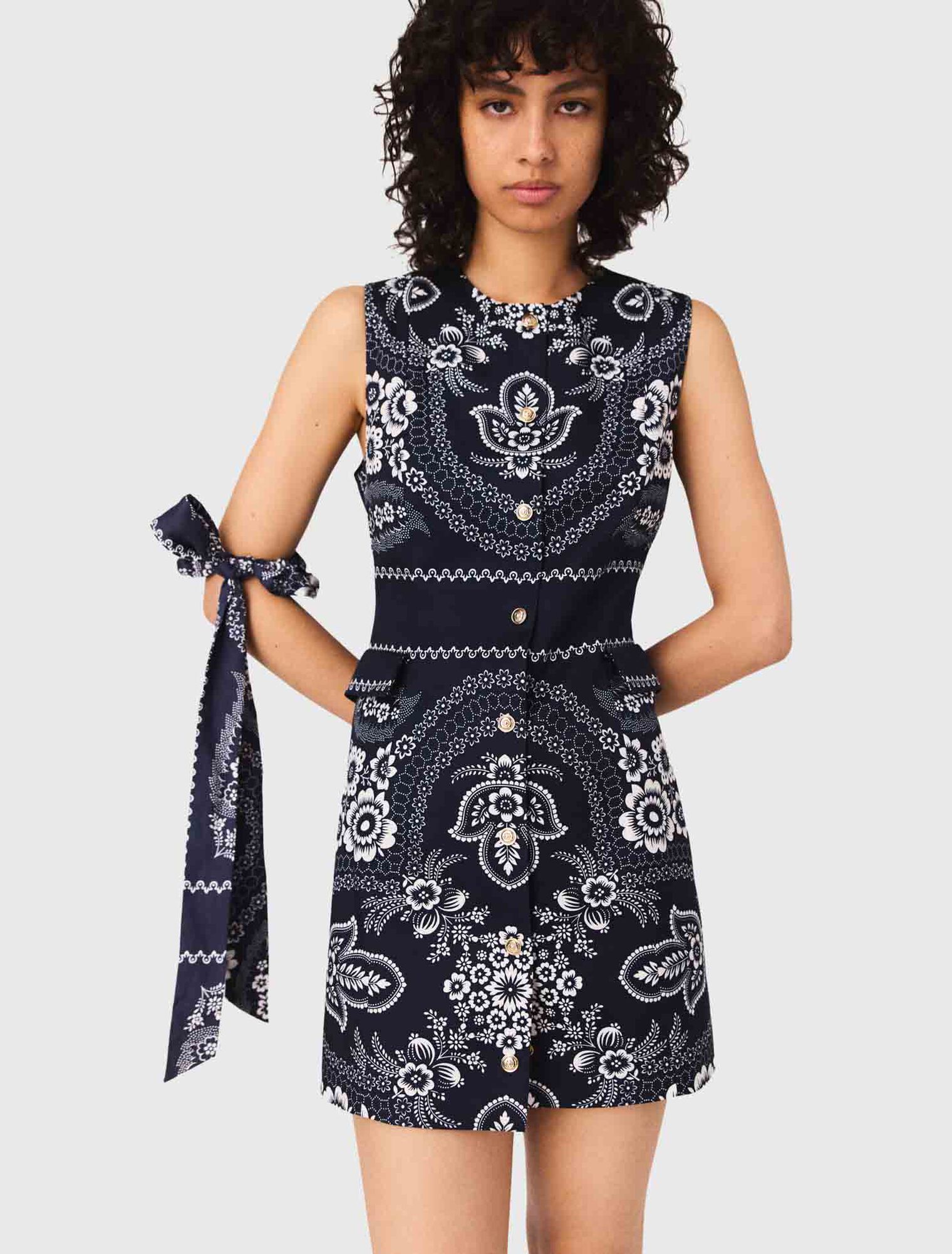 Patterned shift dress