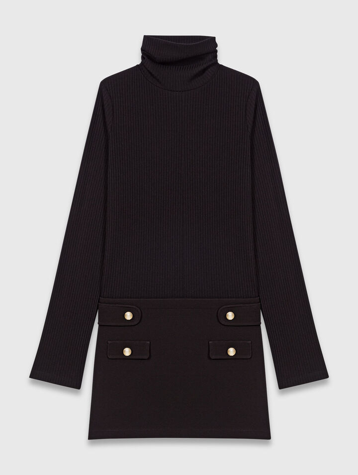 Short high-neck dress Short high-neck dress