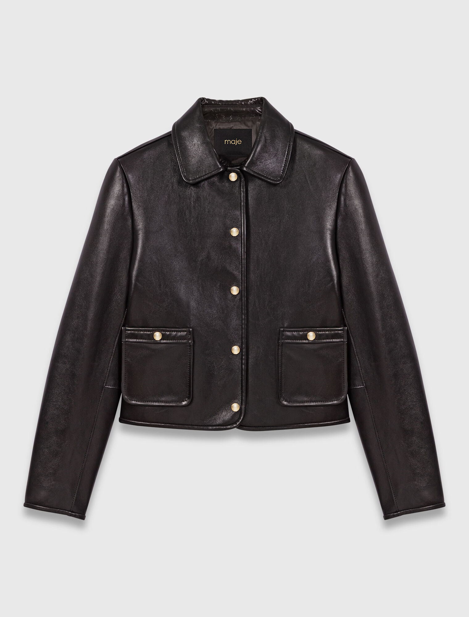 Cropped leather jacket Cropped leather jacket