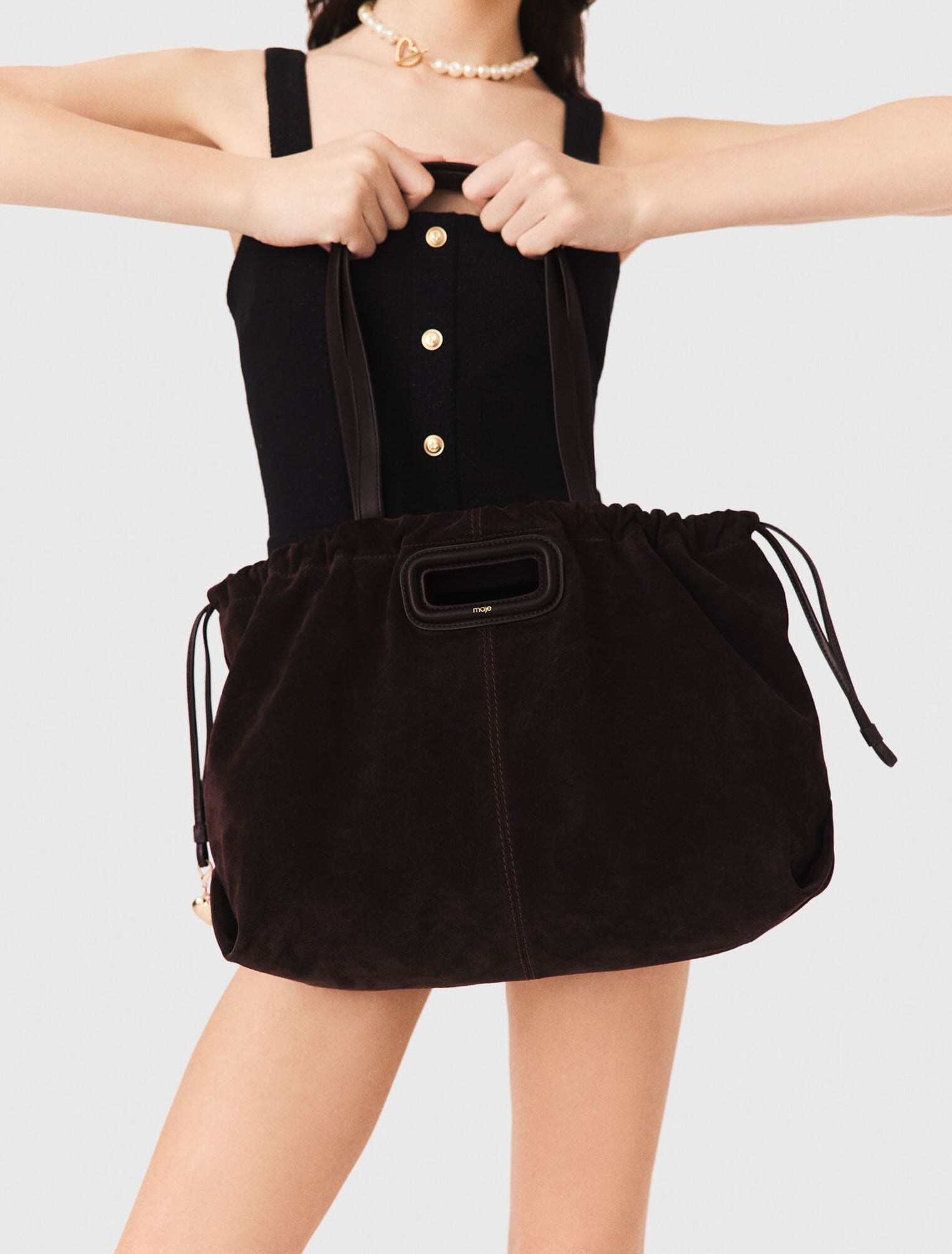 Suede Milpli tote bag
