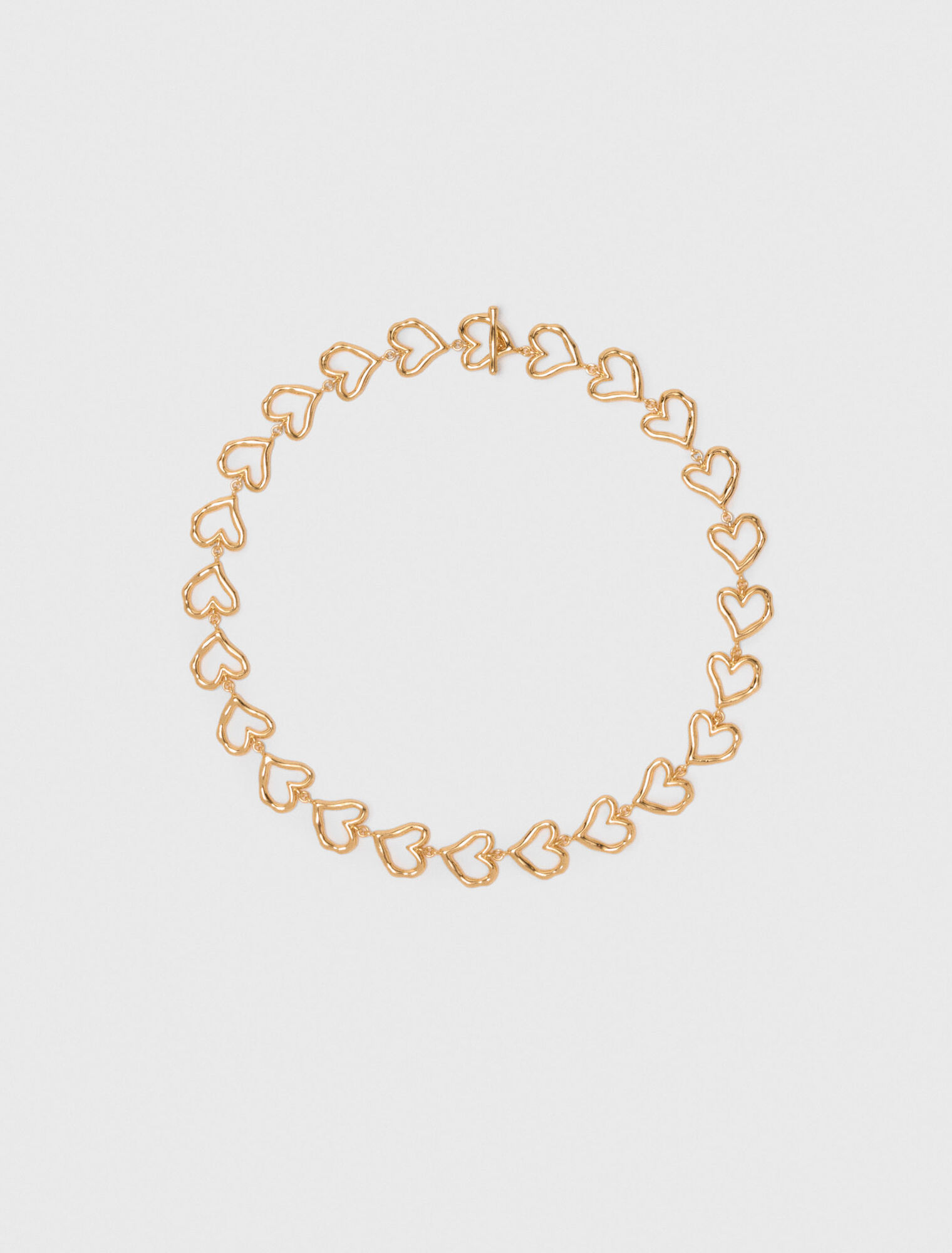 Gold-plated heart necklace