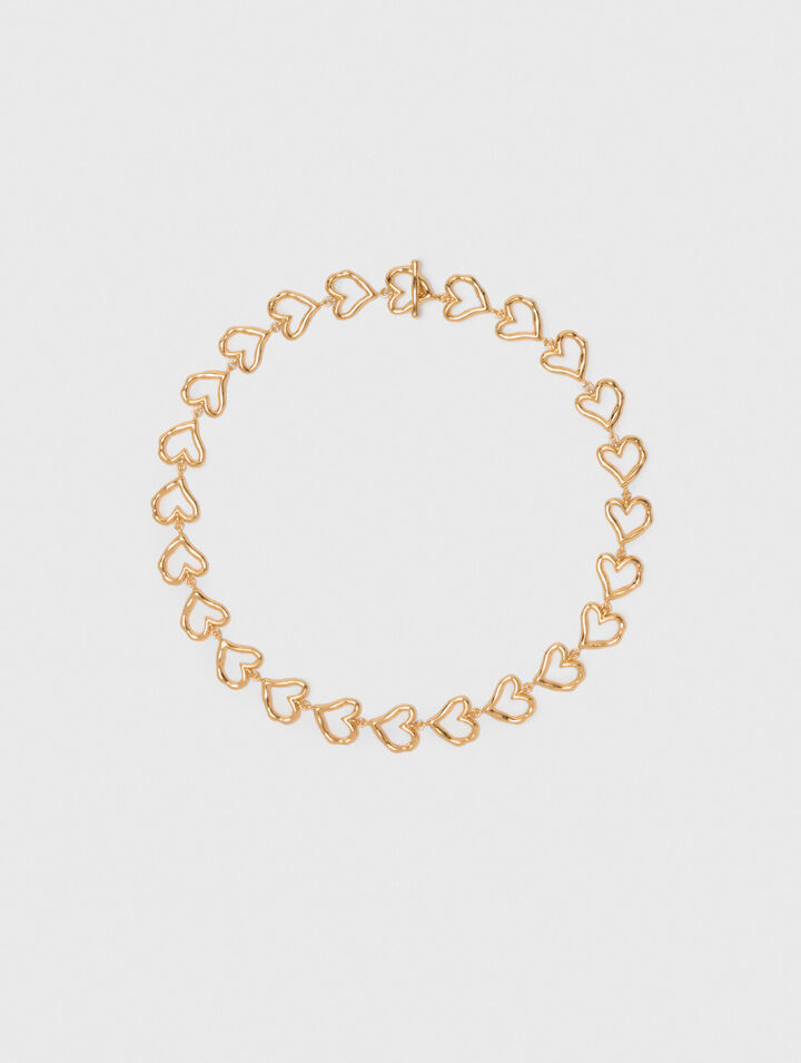 Gold-plated heart necklace Gold-plated heart necklace