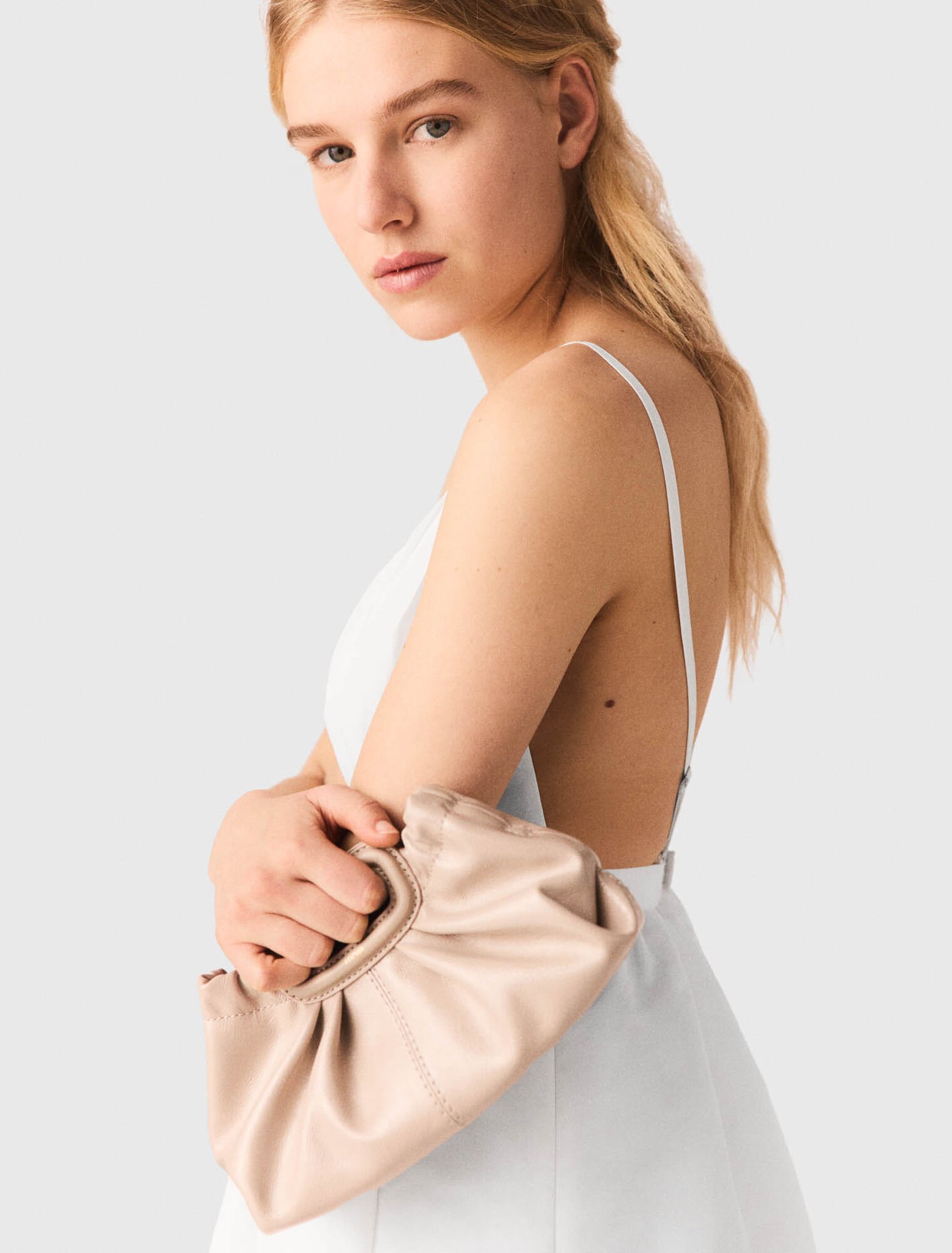 Jewelled taffeta maxi dress