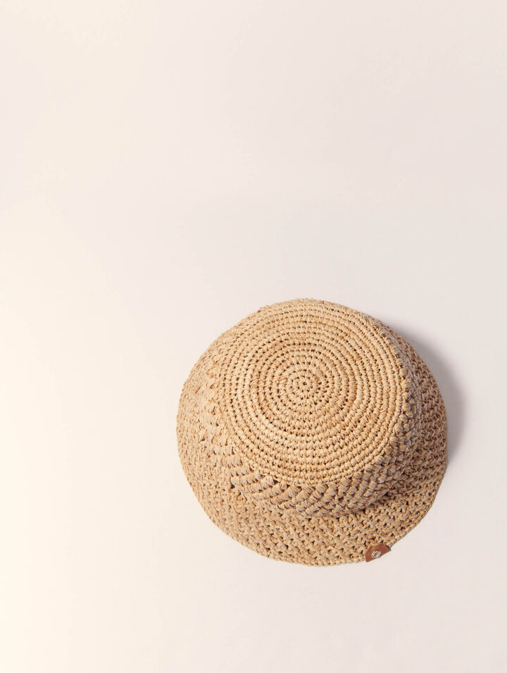 Crochet raffia bucket hat Crochet raffia bucket hat