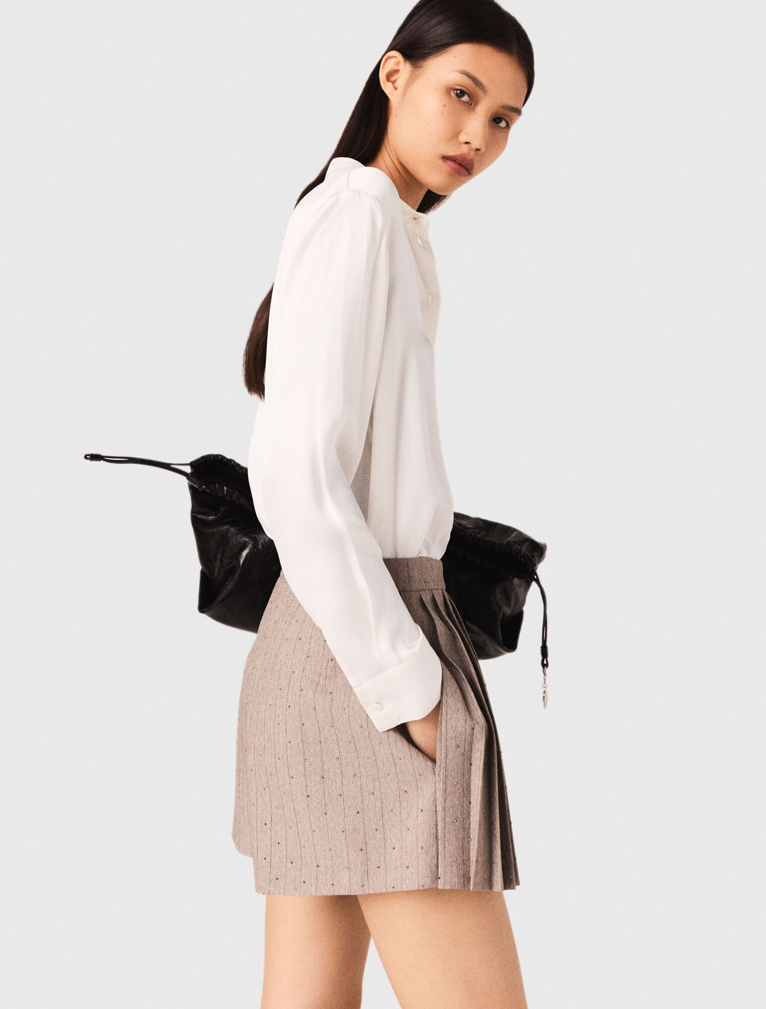 White silk shirt White silk shirt