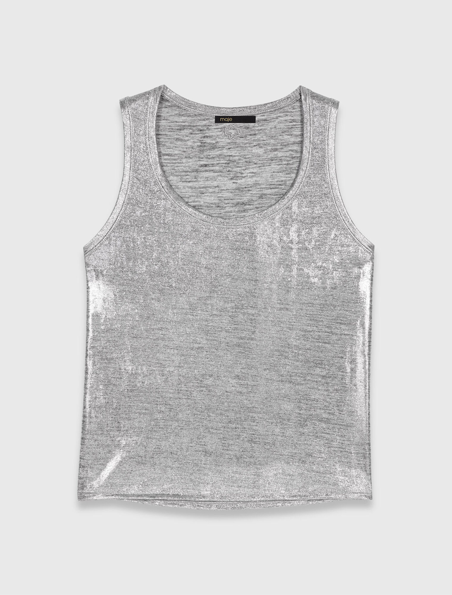 Metallic vest top