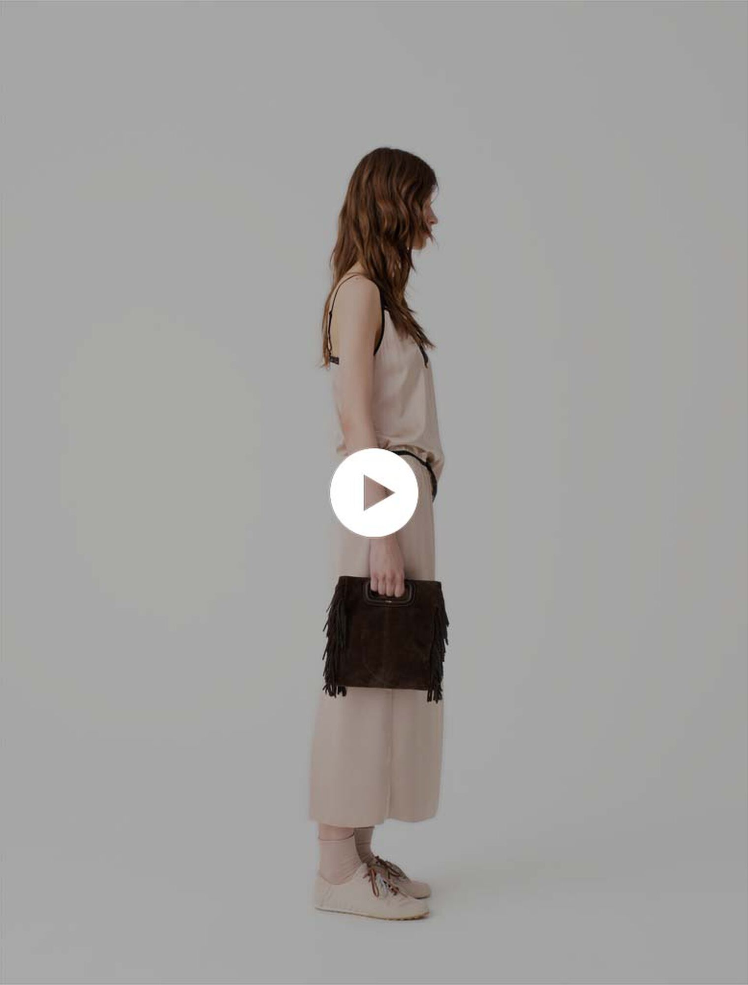 Suede M bag