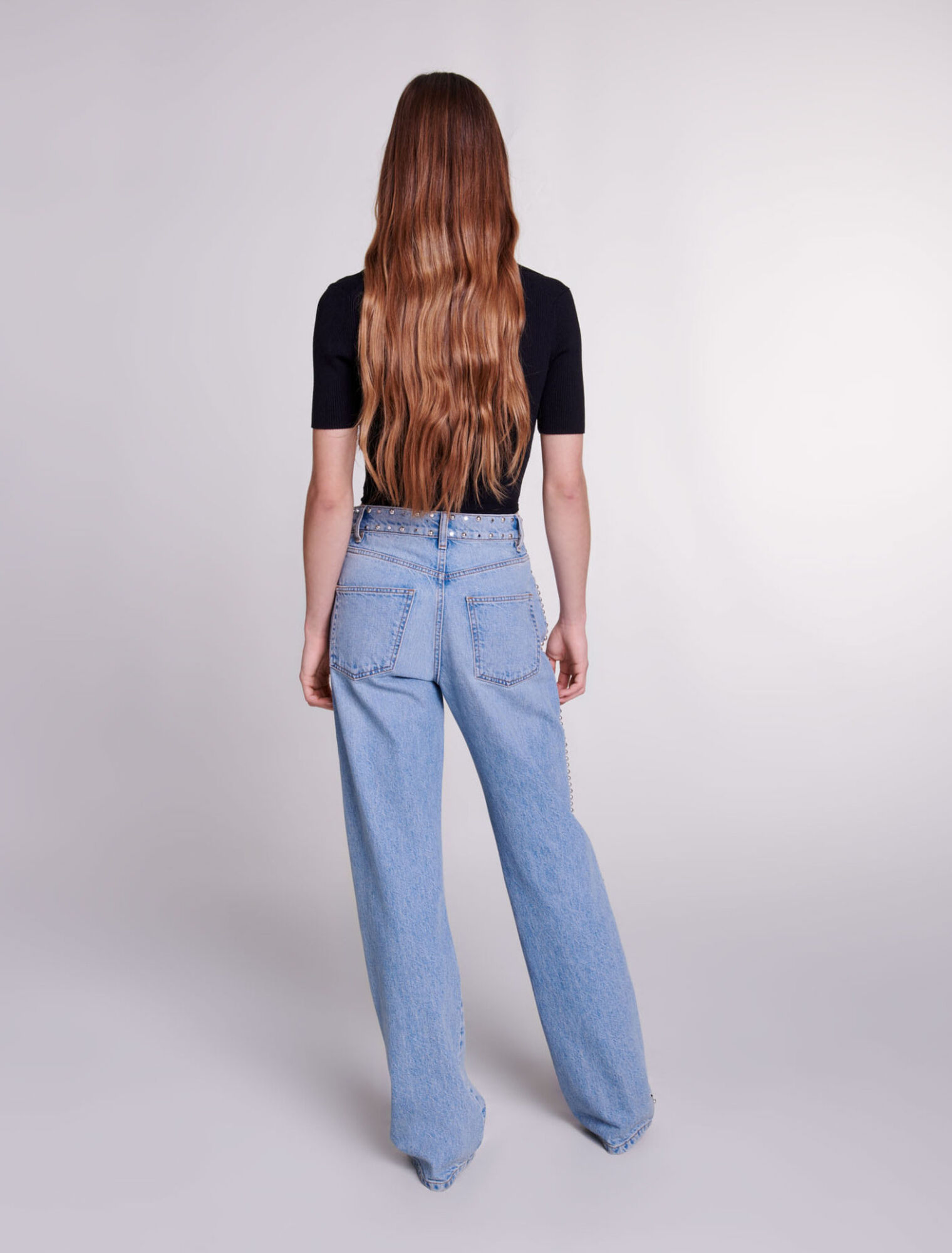 Knit crop top with ties