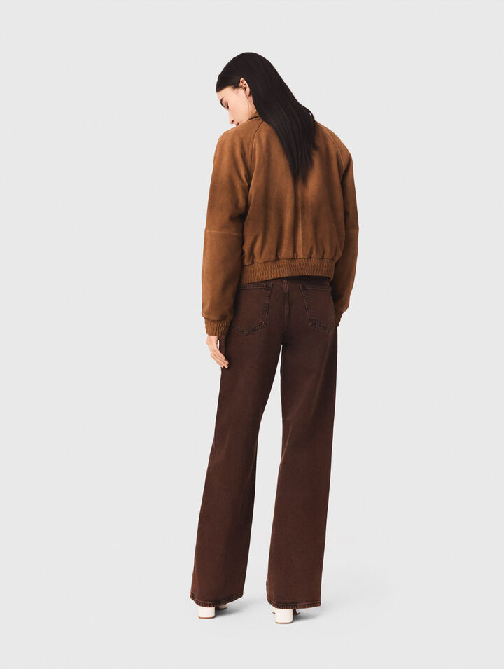 Bootcut jeans with chain