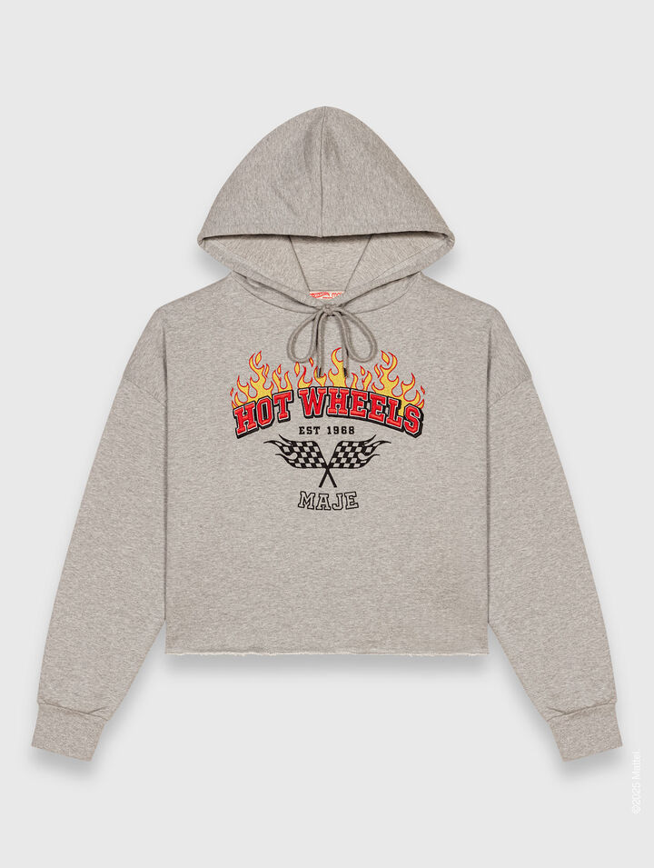 Embroidered logo crop sweatshirt Embroidered logo crop sweatshirt