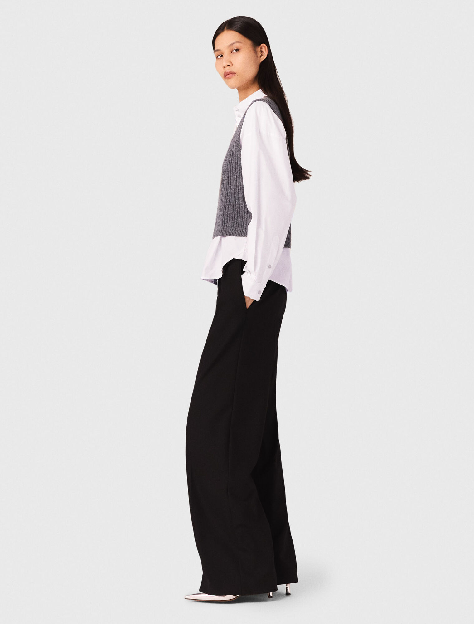 Wide-leg suit trousers Wide-leg suit trousers