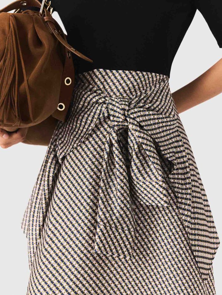 Printed two-tone dress Printed two-tone dress