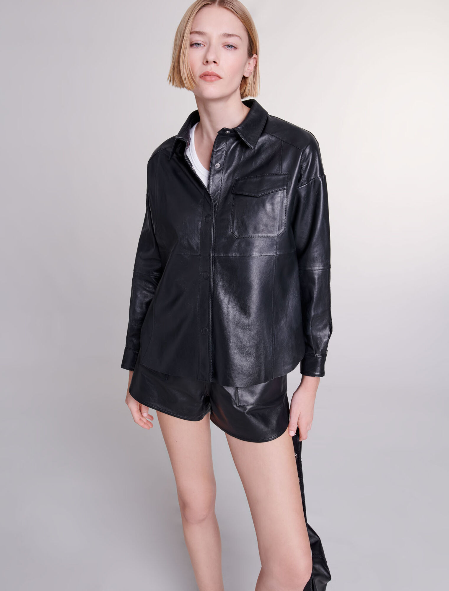 Leather shirt