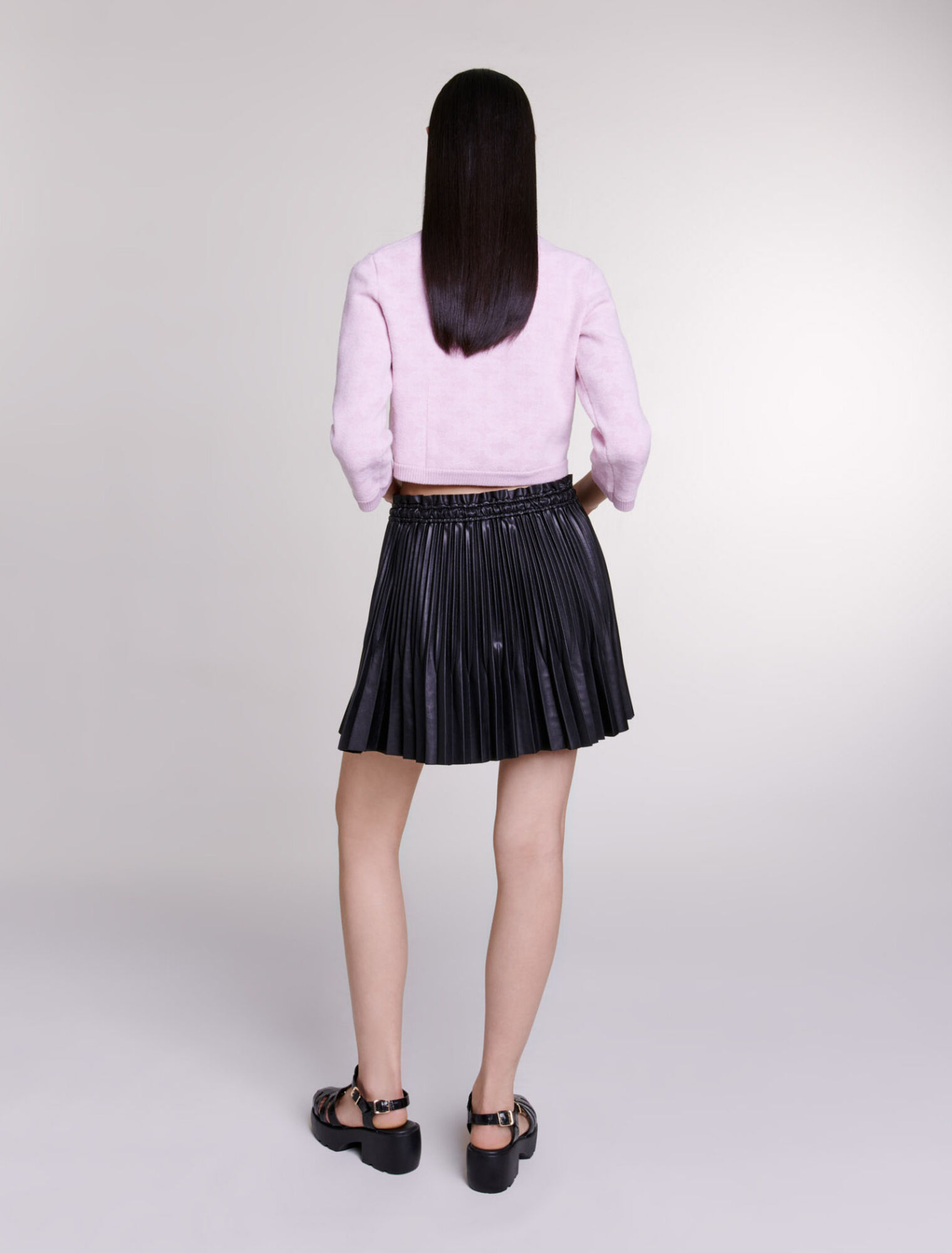 Cardigan in jacquard-effect knit