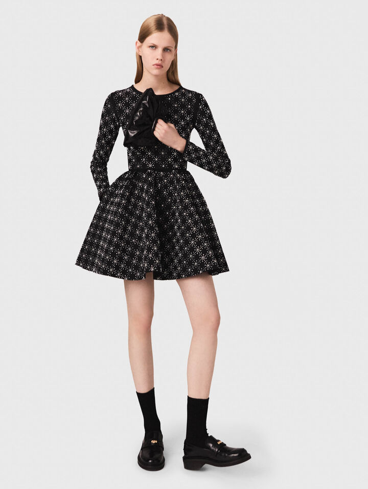 Pearl and rhinestone skater dress Pearl and rhinestone skater dress