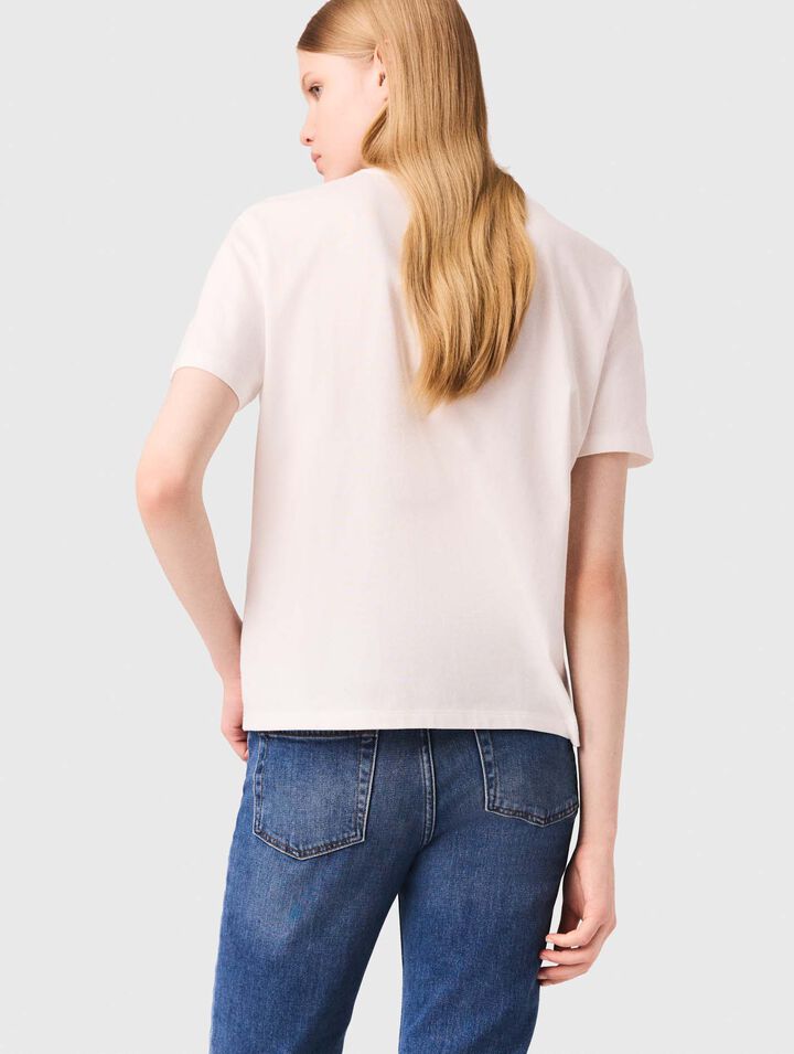 T-shirt with embroidered pocket T-shirt with embroidered pocket