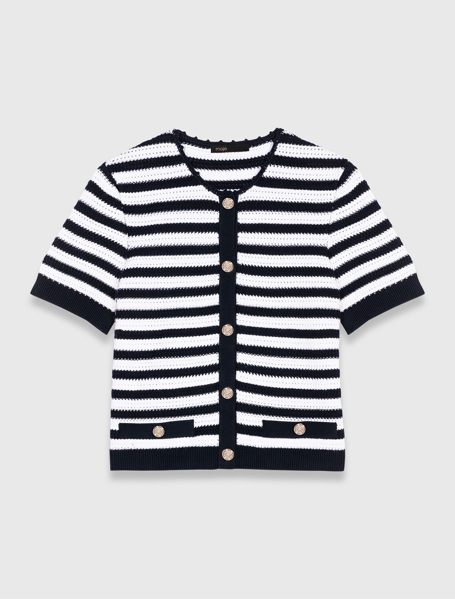 Cropped crochet cardigan