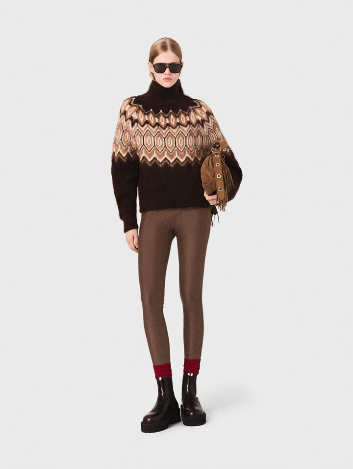 Fair Isle high-neck jumper