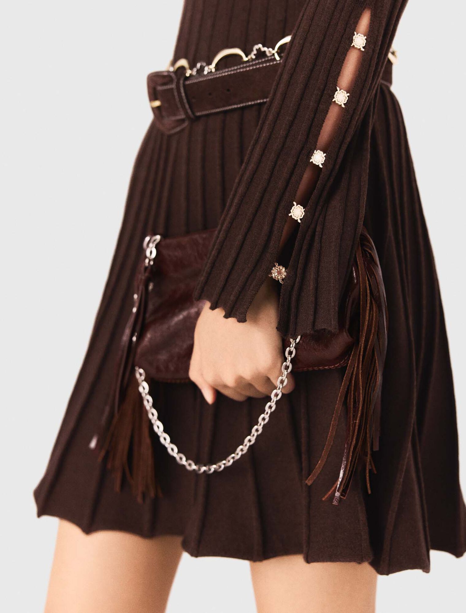 High-neck short skater dress High-neck short skater dress