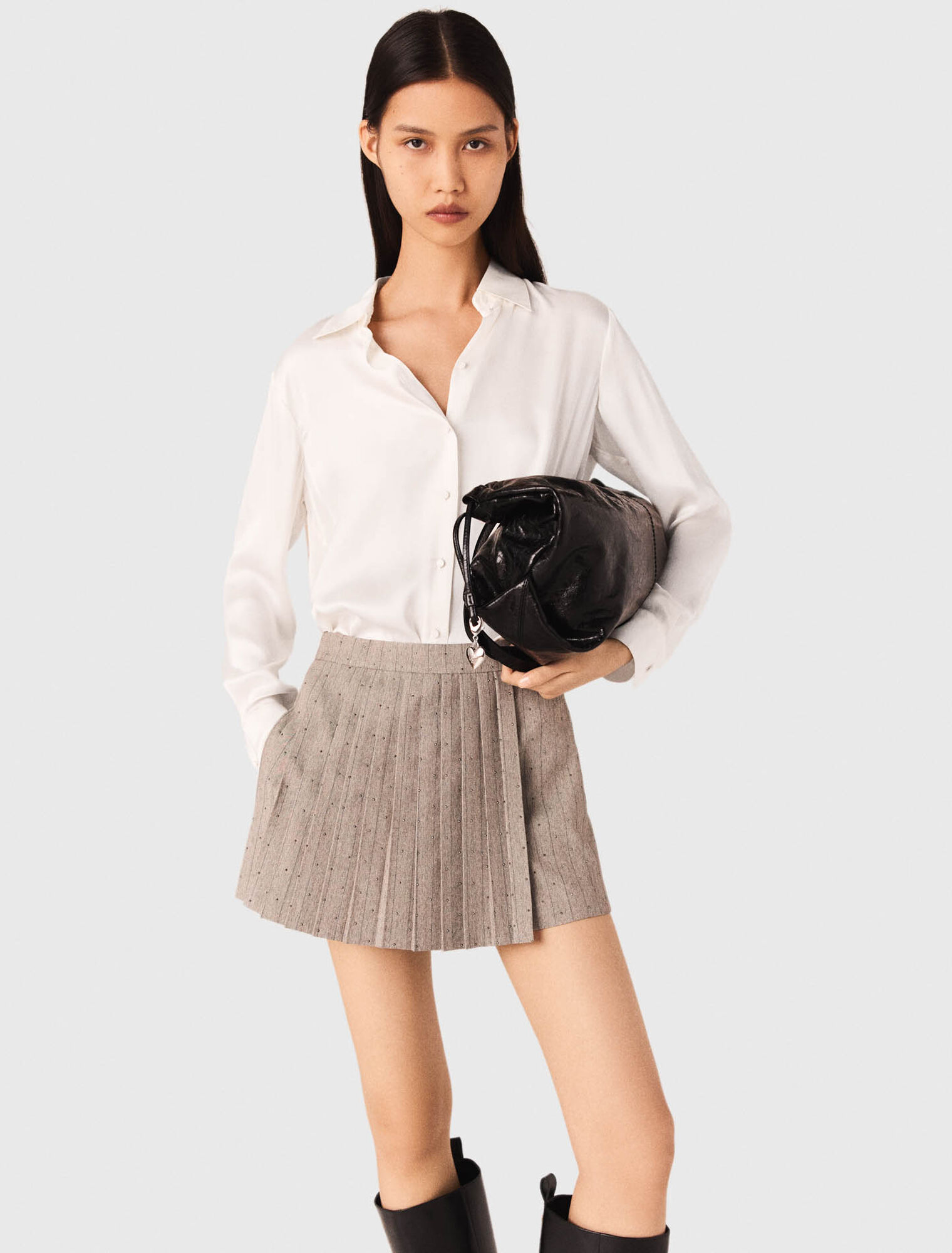 White silk shirt White silk shirt