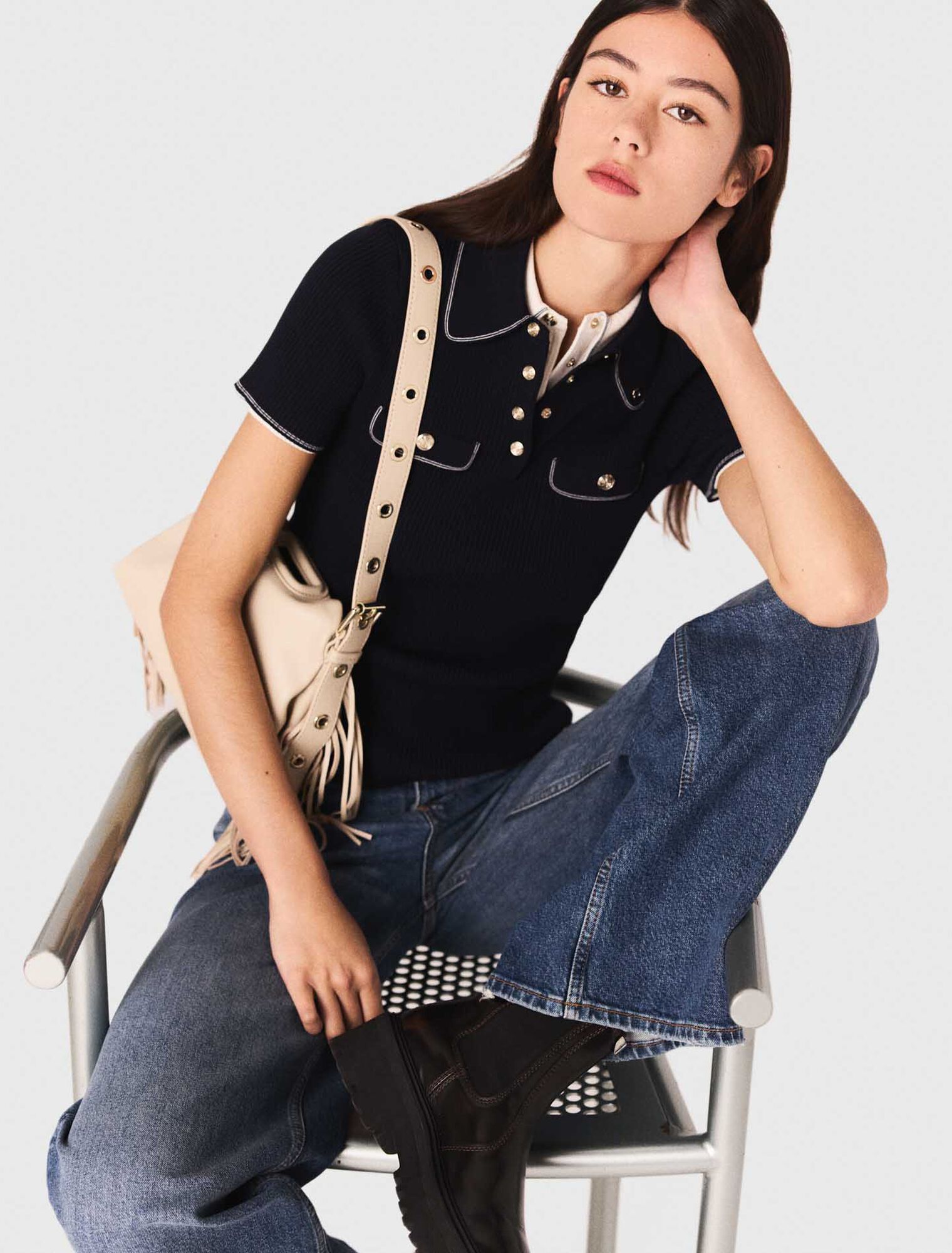 Short-sleeve polo shirt