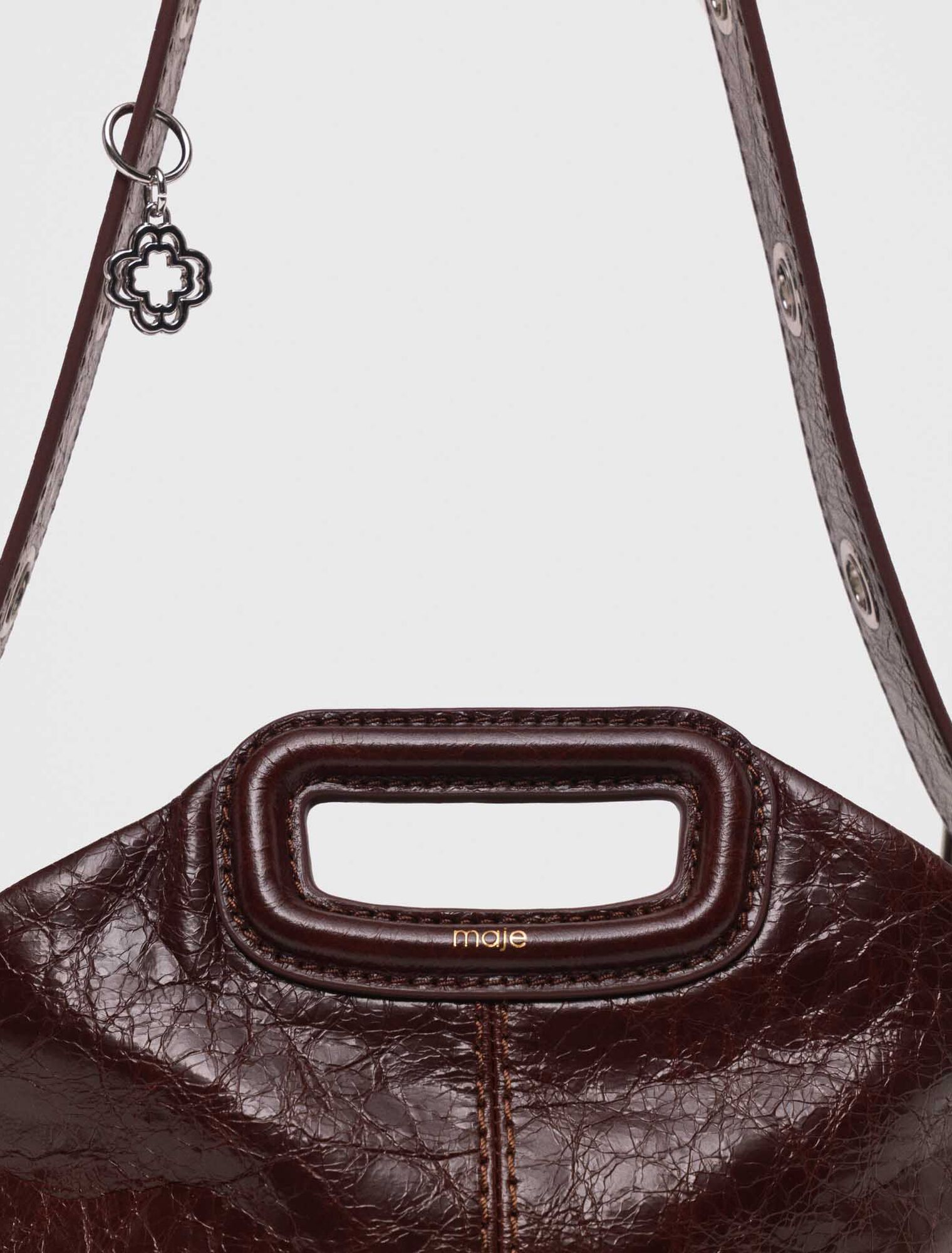 Crackled leather Miss M bag