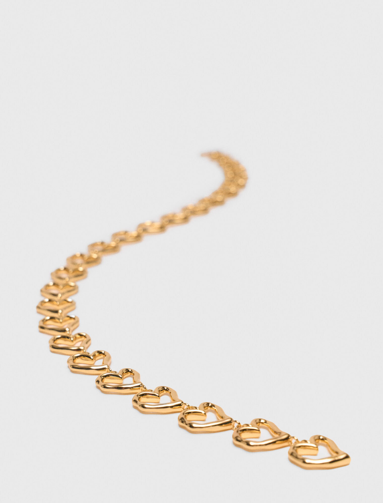 Gold-plated heart necklace