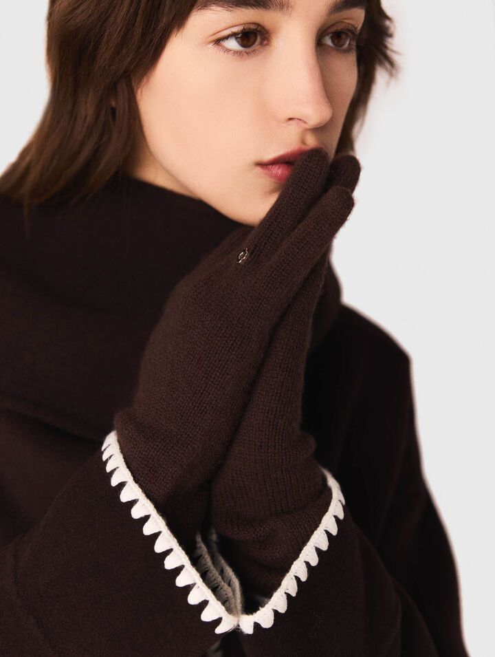 Long wool and cashmere gloves Long wool and cashmere gloves