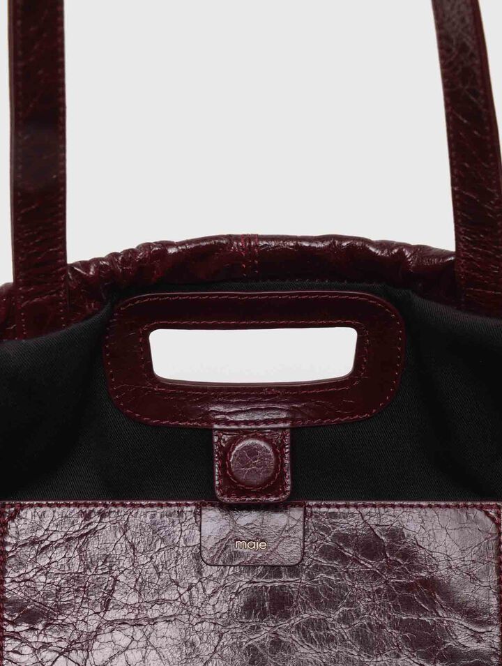 Crackled leather M Tote bag Crackled leather M Tote bag