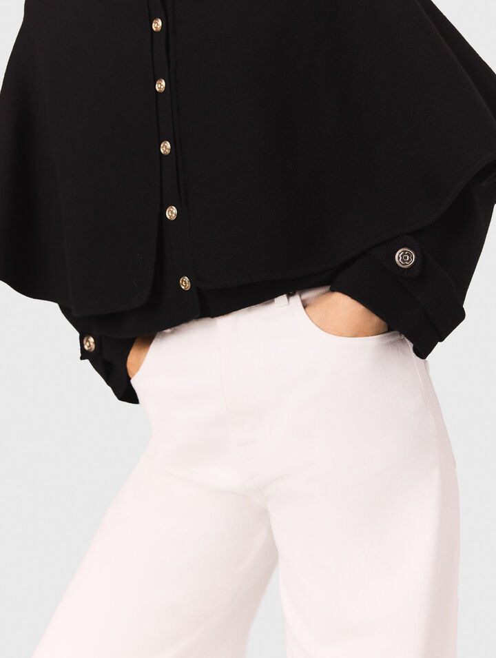 Cape-effect cardigan
