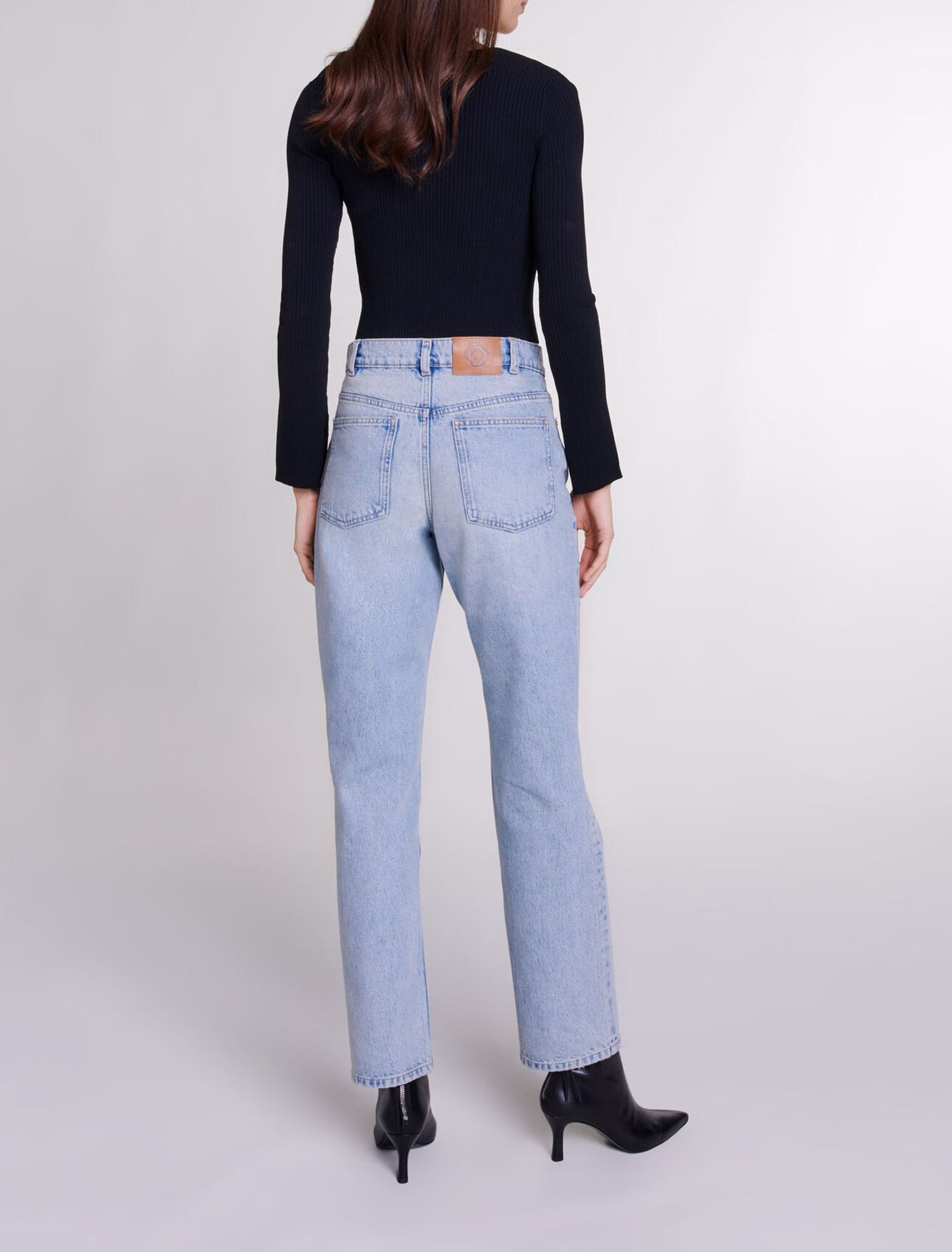 Stretch knit twin set